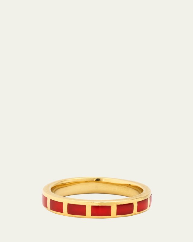 Dash Rectangle Gemstone Ring
